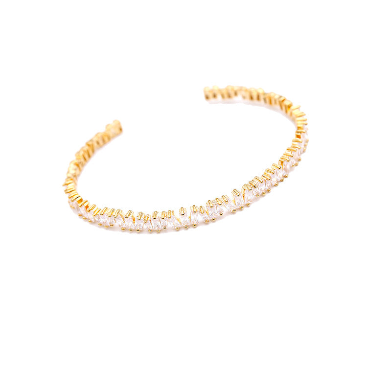 Pulsera de alta joyería con brillantes de circonia